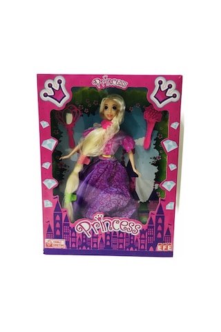 Efe Oyuncak Princess Prenses Rapunzel Saçlı Oyuncak Bebek