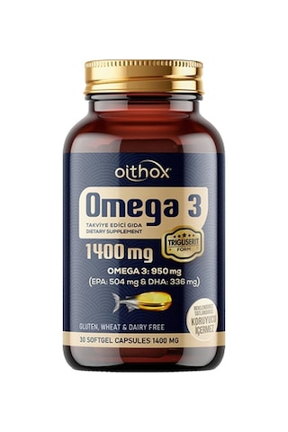 Oithox Omega 3 Balık Yağı 1400 MG 30 Kapsül