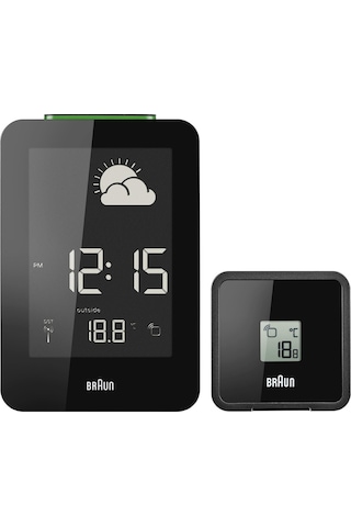 Braun Bnc013 Hava İstasyonlu Dijital Masa Saati - Siyah