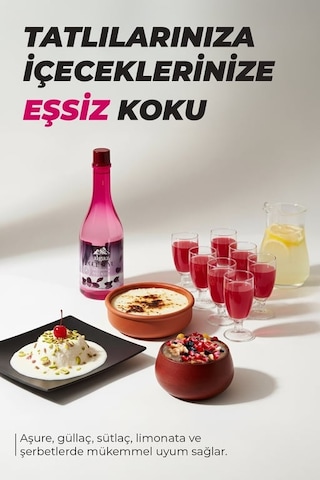 İlgaz Gıdaya Eklenebilir Ve İçilebilir Gül Suyu 400 Ml Gül Aromalı 12'li Paket