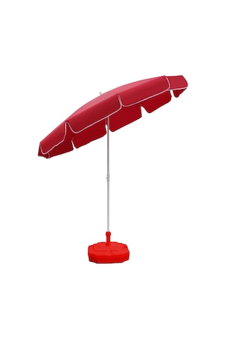 Ods Plaj Şemsiyesi 180/8 Bidonlu - Kırmızı Kırmızı