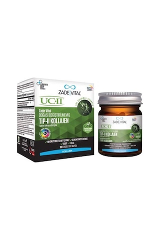 Zade Vital Uc-Iı Tip-II Kollajen Içeren Takviye Edici Gıda 30 Kapsül Zade Vital Uc-Iı Tip-II Kollajen Içeren Takviye Edici Gıda 30 Kapsül