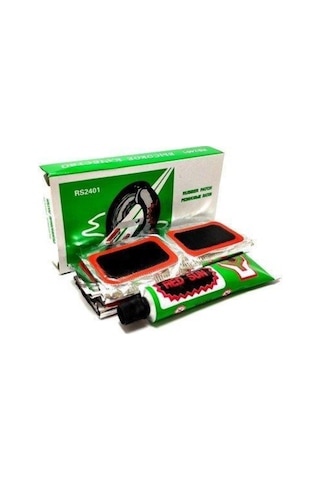 Motosiklet Bisiklet Lastik Yama Seti Solüsyon+24 Adet Yama