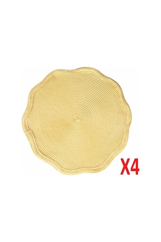 Porland Priya Sarı Amerikan Servis 38cm 4'lü 04sty007367 Sarı