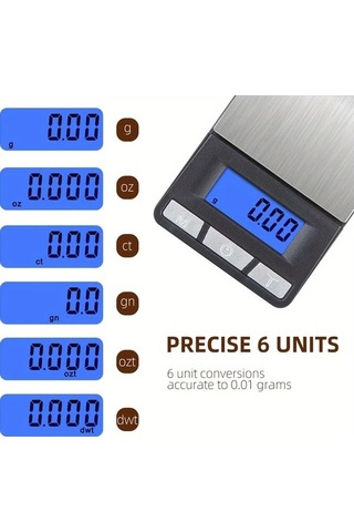 Fastbuy Wangxi Siyah 200g Fodwet Yüksek Hassasiyetli 0.01g Tartı Takı Ölçer Hesap Makinesi Tare Fonksiyonu Siyah