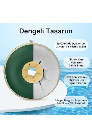 Taybamboo Spongy Başlangıç Seviye Yüzme Bebek Kolluğu - Yeşil