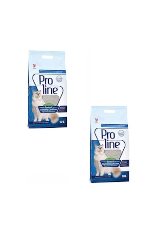 Proline Parfümsüz İnce Taneli Topaklaşan Bentonit Kedi Kumu 2 x 10 L