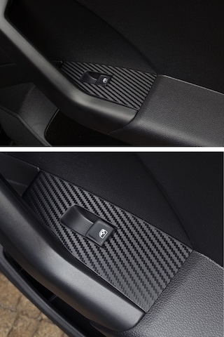 Volkswagen Taigo Uyumlu İç Trim Folyo Set / Mat Karbon Siyah