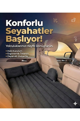 Araç İçi Kamera Araç İçi Şişme Yatak Araba Ve Kamp Yatağı Çanta Elektrikli Pompa Tamir Kiti Ve Yastıklı Yatak Seti