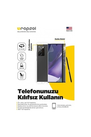Tecno Phantom V Flip 5g Ön - Arka -Yan 360 Derece Tam Kaplama Poliüretan Film