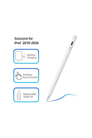 Piili Kablosuz Manyetik Apple Uyumlu iPad Smart Pen P - Pen3 Beyaz