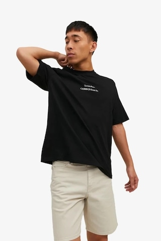 Jack & Jones Jack&jones Jorgrocery Tee Ss Crew Neck 12230754-black4382 Siyah