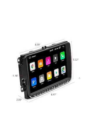 EXVOL Volkswagen Android 12 Multimedia 2-32 GB Jetta Passat Cady Golf