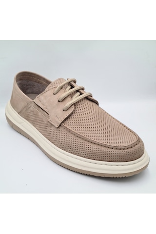 Greyder 64695 Vizon Nubuk Deri Erkek Casual Comfort Ayakkabı Vizon