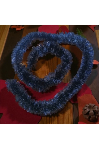 Boyun Simi Siyah 2 Metre Yılbaşı Boyun Simi Yumuşak Yılbaşı Süs Garland