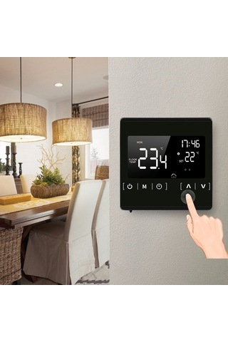 Besthome1 Yerden Isıtma Termostatı - Programlanabilir Lcd Sıcaklık Kontrolü 85-250v