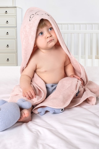 Eifin Bambu Balık Nakışlı Bebek Havlu Kundak Ve Kese Seti 0 - 24 Ay Pembe
