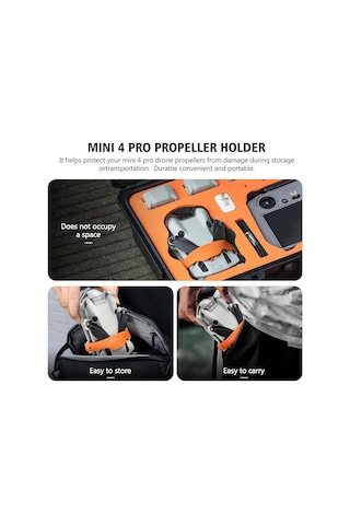 Startrc Djı Mini 4 Pro Pervane Tutucu, Engel Sensörü Koruyucu, Sabitleyici Kayış , Propeller Holder