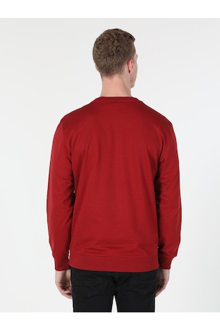 Colin's Regular Fit Baskılı Kırmızı Erkek Sweatshirt CL1060123_Q1.V2_RED Kırmızı