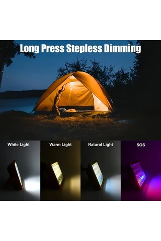 Xuweiwei Turuncu Güneş Işıkları 180 Derece Döndürme Uzun Pil Ömrü Kamp Taşınabilir Sel Feneri Ev Kullanımı