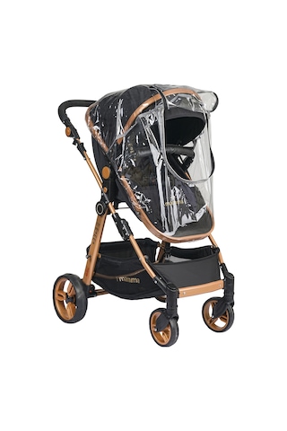 Mamma Fermuarlı Lüks Travel Bebek Arabası Yağmurluğu Tüm Travel Şeffaf