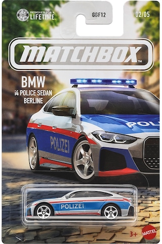 Matchbox Temalı Arabalar Bmw İ4 Polıce Sedan Berlıne Jjr56 Çok Renkli