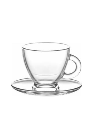 Lav Roma Fincan Takımı - Nescafe Çay Fincanı Takımı Seti 12prç. Şeffaf