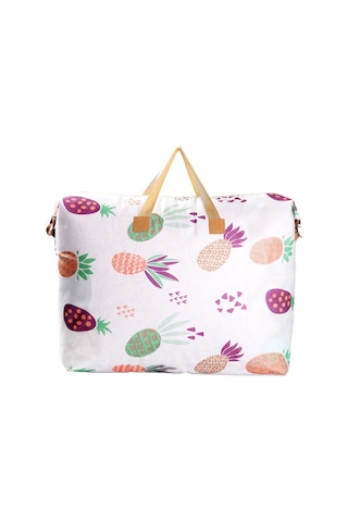 Sones Giysi Yorgan Saklama Çantası Büyük Kapasiteli Su Geçirmez Nem Geçirmez Taşınma Bagaj Çantası, Stil: 85l Büyük Ananas Diğer