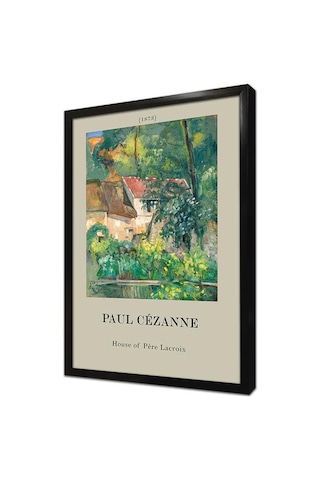 Paul Cezzane Manzara Eserleri Üçlü Çerçeveli Mdf Tablo Seti-174299