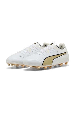 Puma King 20 Ultimate Fg/ag Erkek Çoklu Çim Zemin Kramponu 10845701 Beyaz Beyaz