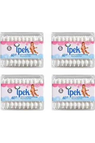 İpek Bebek Kulak Temizleme Çubuğu 60'lı 4 Adet İpek Bebek Kulak Temizleme Çubuğu 60'lı 4 Adet