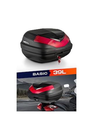 Wogen Wg39 Basic Arka Çanta 39 Litre Siyah + Karbon Dizlik Hedi Siyah