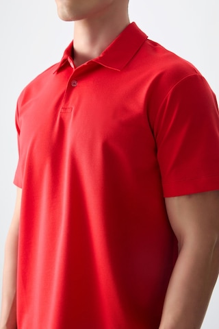 Air Jones Tommy Life Fiesta Pamuklu Kalın Yumuşak Dokulu Polo Yaka Oversize Fit Basic Erkek T- Shirt - 88381 Kirmizi