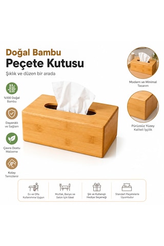 Bambu Peçete Kutusu