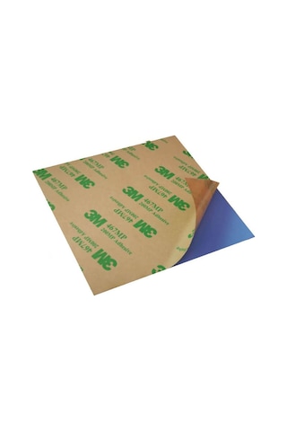 0.5mm 10x10cm Chipset Soğutucu Termal Pad Ped - Çift Taraflı Yapışkanlı - Mavi - 3.6w/m.k
