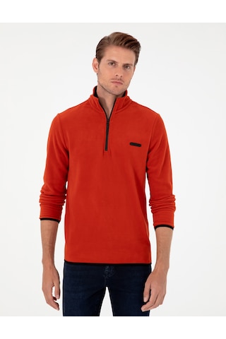 Pierre Cardin Erkek Pas Sweatshirt 50298973-VR040 - Açık Turuncu