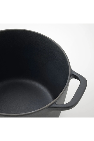 Ikea Vardagen Kapaklı Tencere 5 L 22 Cm Siyah 2 Parça
