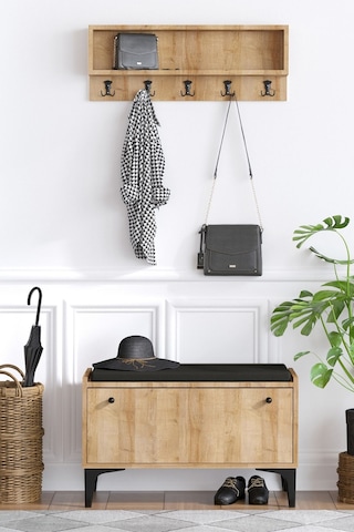 Decormet Lena Ayakkabılık Safir Meşe - Dec-20035 Çok Renkli