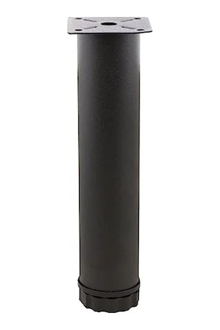 Ayarlanabilir 25 Cm Metal Destek Ayağı - Koltuk Ve Baza Yükseltici Abanoz