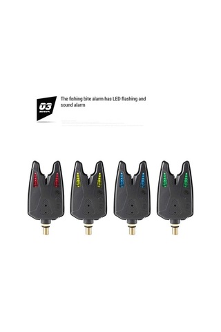 Artfulabode Uyarıları Sarı Led Göstergesi Elektronik Dürtme Balık Balık Balık Avı Alarmı Abs Qy Sarı