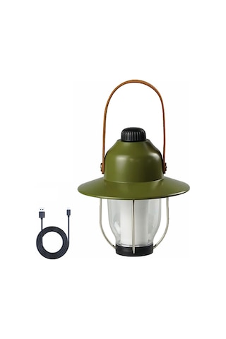 Kamp Çadırı Işık Taşınabilir Led Kamp Fener Su Geçirmez Yeşil Yeşil