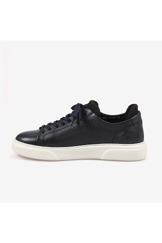 Kemal Tanca Erkek Eva Taban Hakiki Deri Bağcıklı Spor & Sneaker Ayakkabı S505 Lacivert