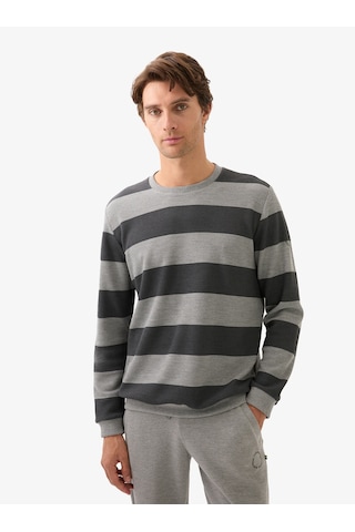 Blackspade Erkek Sweatshirt 40836 - Gri Gri