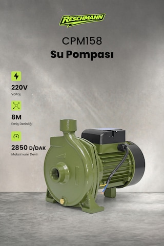 Reschmann R-cpm158 Profesyonel Santrifüj Su Pompası 0.75 Kw / 1 Hp