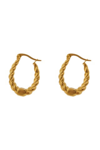 Çelik Küpe Altın Kaplama Kadın Unk-818 Altın