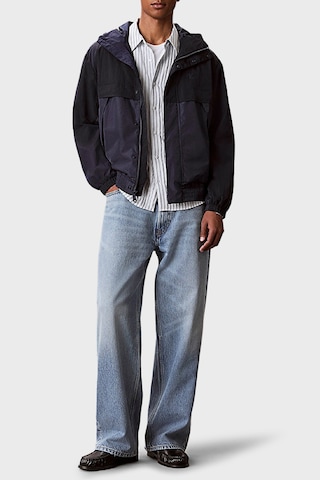 Calvin Klein Logolu Relaxed Fit Kapüşonlu Mont Lv04rg503gcef Erkek Mont Lv04rg503g Cef Lacivert