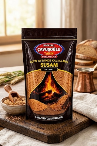Bozkırlı Çavuşoğlu Odun Ateşinde Kavrulmuş Susam 1 KG