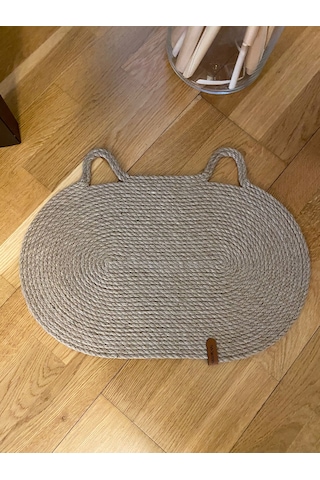 Jüt Hasır Evcil Hayvan Mama Paspası