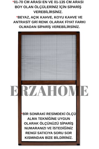 Dikey Plise Sineklik Pileli Sürgülü Dikey Pencere Sinekliği Akord