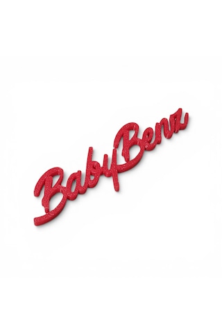 Mercedes 190 W201 Babybenz Yazı Plastik 190e Bagaj - Torpido Yazı Kırmızı